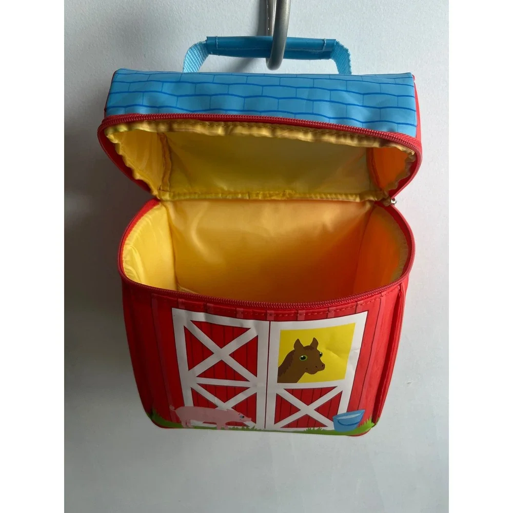 Sunny Patch Farm Lunch Bag Box Red Barn Animals Insulated Tote NWT